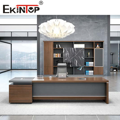 Mesa do computador de Gray Color Morden Office Furniture para o anúncio publicitário