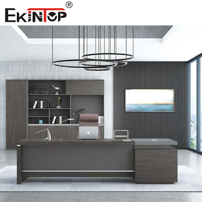 Mesa do computador de Gray Color Morden Office Furniture para o anúncio publicitário