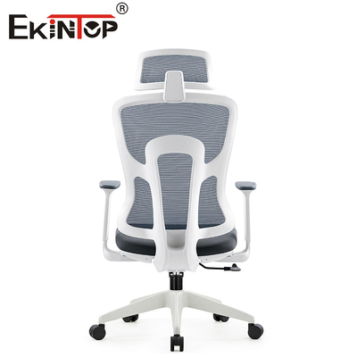 Cadeira de mesa de Gray Modern Swivel Ergonomic Mesh com cabeceira