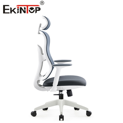 Cadeira de mesa de Gray Modern Swivel Ergonomic Mesh com cabeceira