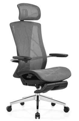 Cadeira de escritório ergonômica de malha executiva Conforto profissional com design de refrigeração
