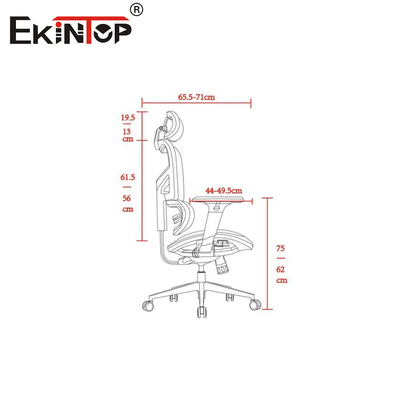 Cadeira de escritório de malha ergonômica de adaptabilidade sem costura para ambientes de trabalho ágeis