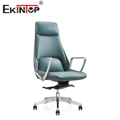 Cadeira de escritório elegante de couro com estilo e suporte elevados 10 anos de garantia