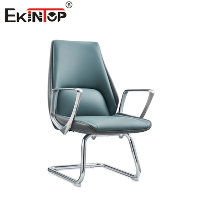 Cadeira de escritório elegante de couro com estilo e suporte elevados 10 anos de garantia