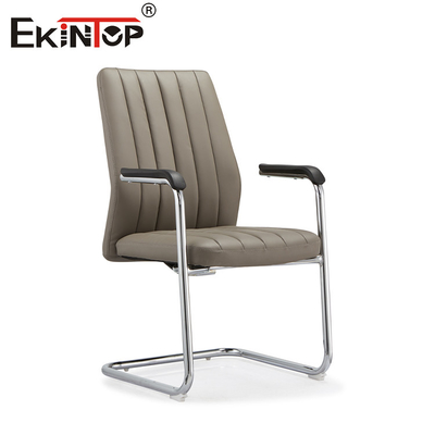 Cadeira de jantar de couro de estilo moderno base de encosto ajustável confortável