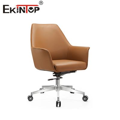 Cadeira de couro ergonômico com suporte lombar PU acolchado