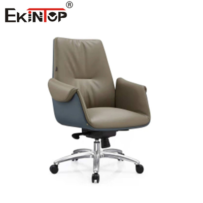 Cadeira de escritório de couro giratório ergonômico de PU interior