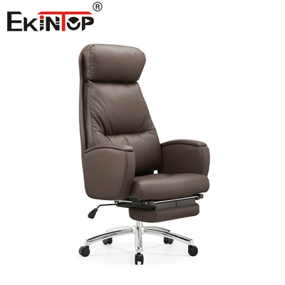 Cadeira personalizada de escritório de couro executivo ergonômico PU Cadeira de computador