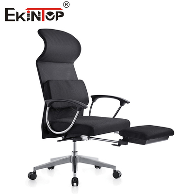 Cadeira de escritório de malha com apoio lombar ergonômico e apoio de cabeça