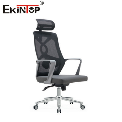 Cadeira de escritório de malha ergonômica com apoio de cabeça para trabalho