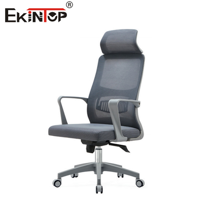 Assento de cabeça ajustável com cadeira ergonômica com encosto alto e rodas ajustáveis em altura