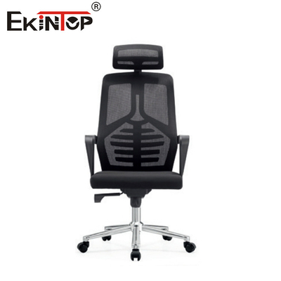 Cadeira de escritório de malha ergonômica ajustável moderna de costas altas