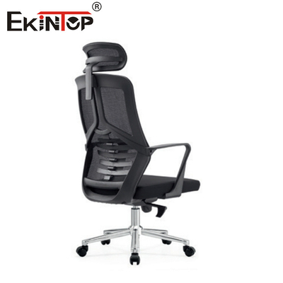 Cadeira de escritório de malha ergonômica ajustável moderna de costas altas