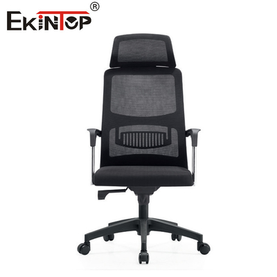 Cadeira de escritório ergonômica de espinha alta com rodas estilo moderno
