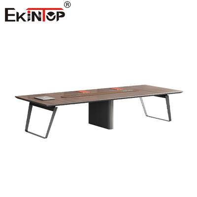Fabricante de mesas de grande dimensão para salas de conferências de estilo industrial personalizáveis