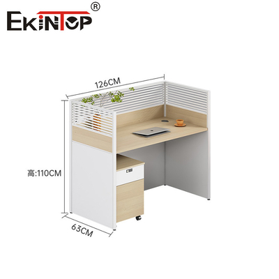 Design moderno Walnut Office Estação de trabalho Mesa de pessoal para espaço de escritório