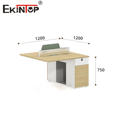 Mobiliário de escritório modular e conectável para duas pessoas estilo moderno