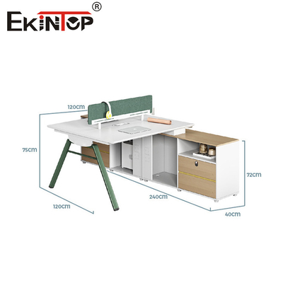 Estação de trabalho moderna perna base de aço escritório mobiliário de mesa metal modular