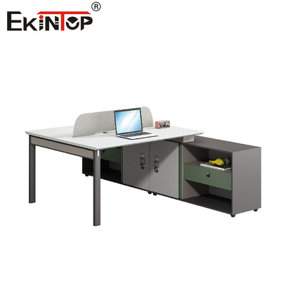 Estação de trabalho de escritório modular personalizável de estilo moderno Materiais de madeira
