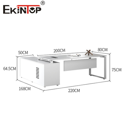 Estilo de Design Moderno Escritório Executivo Branco Mesa de Escritório