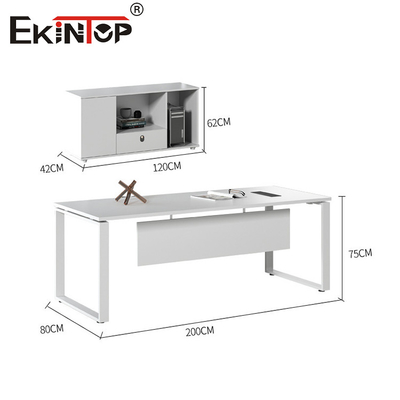 Moderno Estilo Empregados de Escritório Branco Mesa Direta Fabricante