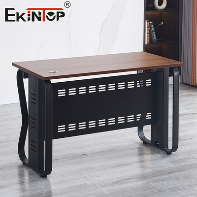Desenho ergonômico Escritório minimalista Mesa de computador de madeira maciça