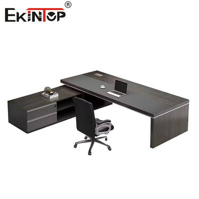 Gestor de estilo clássico personalizável Mesa de escritório Mesa grande com gavetas