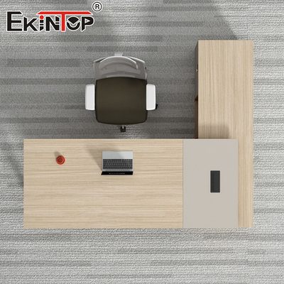 Escritório executivo de estilo comercial Escritório de escrita grande em Walnut Wood