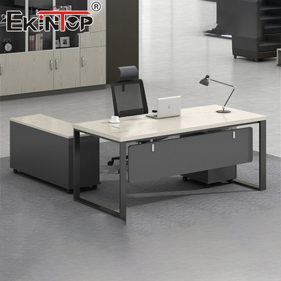 Walnut Industrial Style Manager Escritório Escritório Geral Mobiliário Comercial