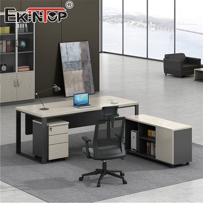 Walnut Industrial Style Manager Escritório Escritório Geral Mobiliário Comercial