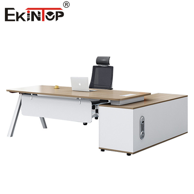 Mesa de escritório ergonômica Mesa executiva estilo moderno Mesa feita sob medida