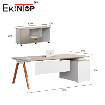 Conjunto de mobiliário de escritório Mesa executiva Mesa de escritório Mobiliário de escritório modular