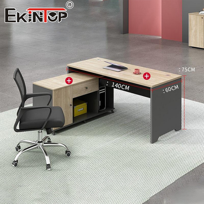 Materiais de nozes Escritório de escritório de estilo industrial Mobiliário de escritório modular