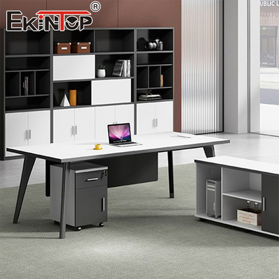 Mobiliário de novo design Escritório em casa Mesa de escritório em forma de L Mobiliário de escritório modular