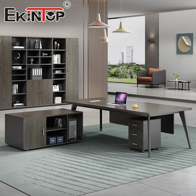 Alta Qualidade Luxury Boss L-Forma MDF Mesa Escritório Mesa Modular Mobiliário de Mesa