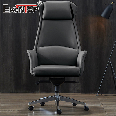 Cadeira de escritório executiva moderna de couro Cadeiras de escritório comerciais ergonômicas