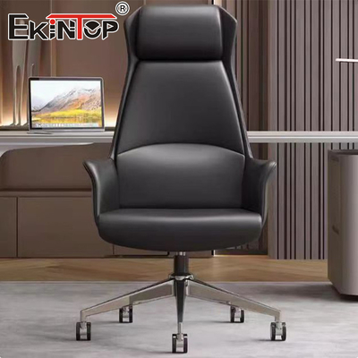 Cadeira de escritório de couro sob medida Móveis Cadeira de redação ergonômica