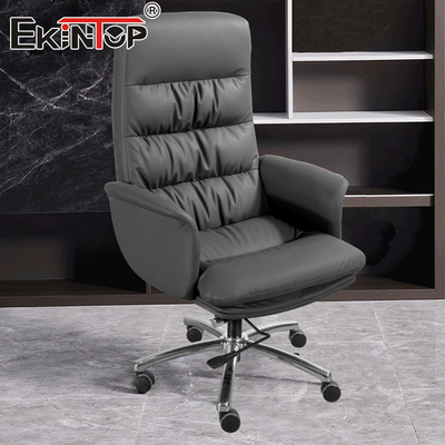 Sofá moderno confortável de alto encosto cadeira de couro cadeiras customizadas breakroom