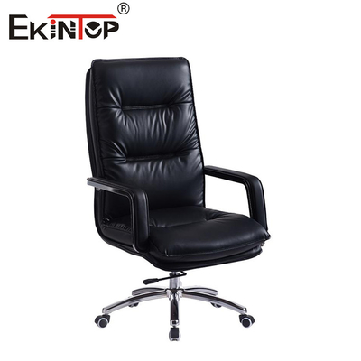 High Back Executive Ergonomic PU Padded Leather Sleeping Chairs Cadeiras de quarto de descanso
