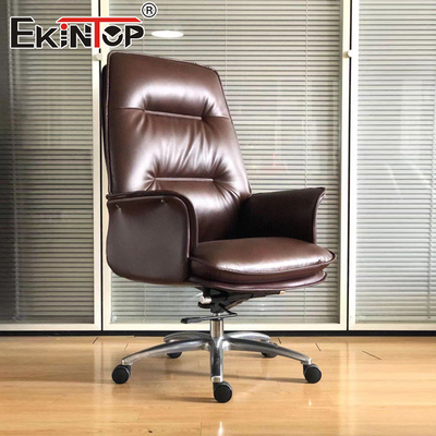 Cadeira de escritório executivo Função de apoio ergonómico Cadeiras de escritório de qualidade de couro