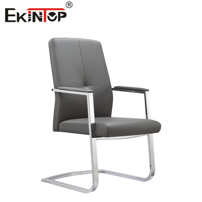 Cadeira de couro PU Cadeira executiva de escritório de novo design com perna de metal Cadeiras de escritório de qualidade