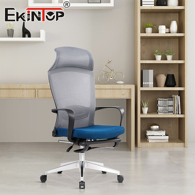 Mobiliário comercial Full Mesh High Back Office Chair Girável Ergonomic Armrest ajustável