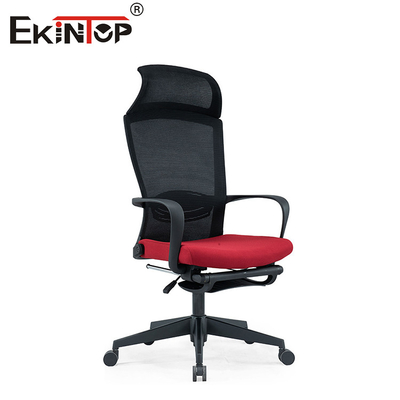 Cadeira de escritório giratória de computador ergonômico com rodas base de nylon resistente