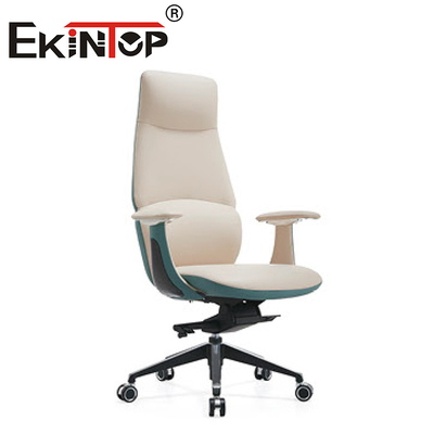 Cadeira de escritório de couro moderna de luxo Boss Cadeira de escritório ergonômica giratória Cadeira de escritório resistente