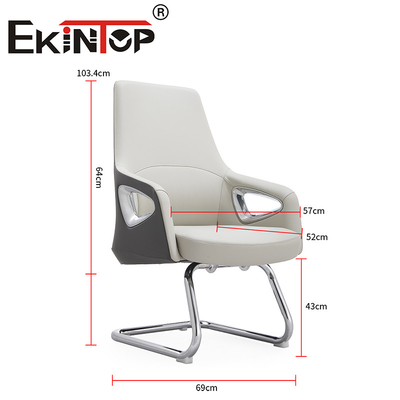 Moderno Design Pu Couro Branco Cadeira Executiva de Escritório Cadeiras de Clube de Couro