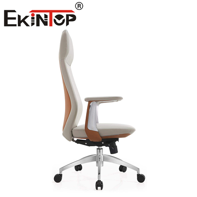 Cadeira de escritório ergonômica executiva de couro moderno personalizado Cadeiras de clube de couro