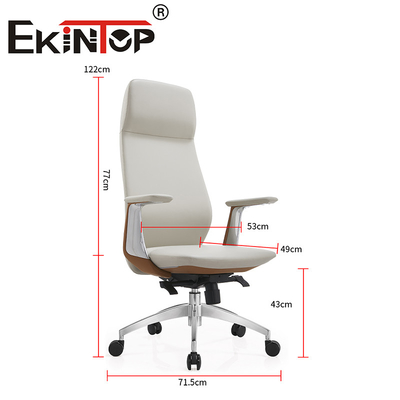 Cadeira de escritório ergonômica executiva de couro moderno personalizado Cadeiras de clube de couro