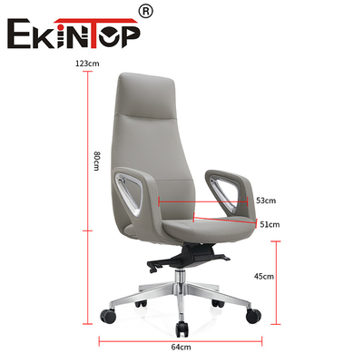 Mobiliário Estilo ergonômico Cadeira de escritório genuína Cadeiras de clube de couro