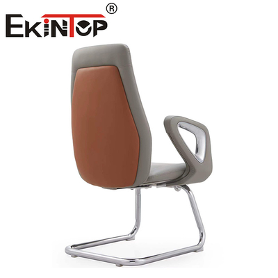 Mobiliário de escritório de design minimalista Cadeira de escritório executiva PU Cadeiras de clube de couro