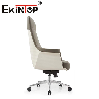 Cadeira executiva e comercial ergonômica multifunção Cadeira de couro vegana